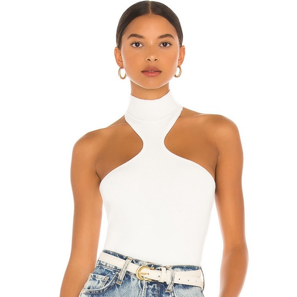Kallie Halter White Bodysuit - Picture 1 of 10